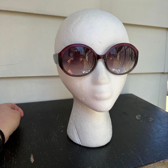 Coach S2003 Plum Ombre Oversized Sunglasses Y2K Logo Glam Shades main image 4